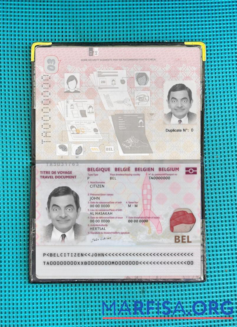 Realistic Belgium passport 2022 present photolook real example